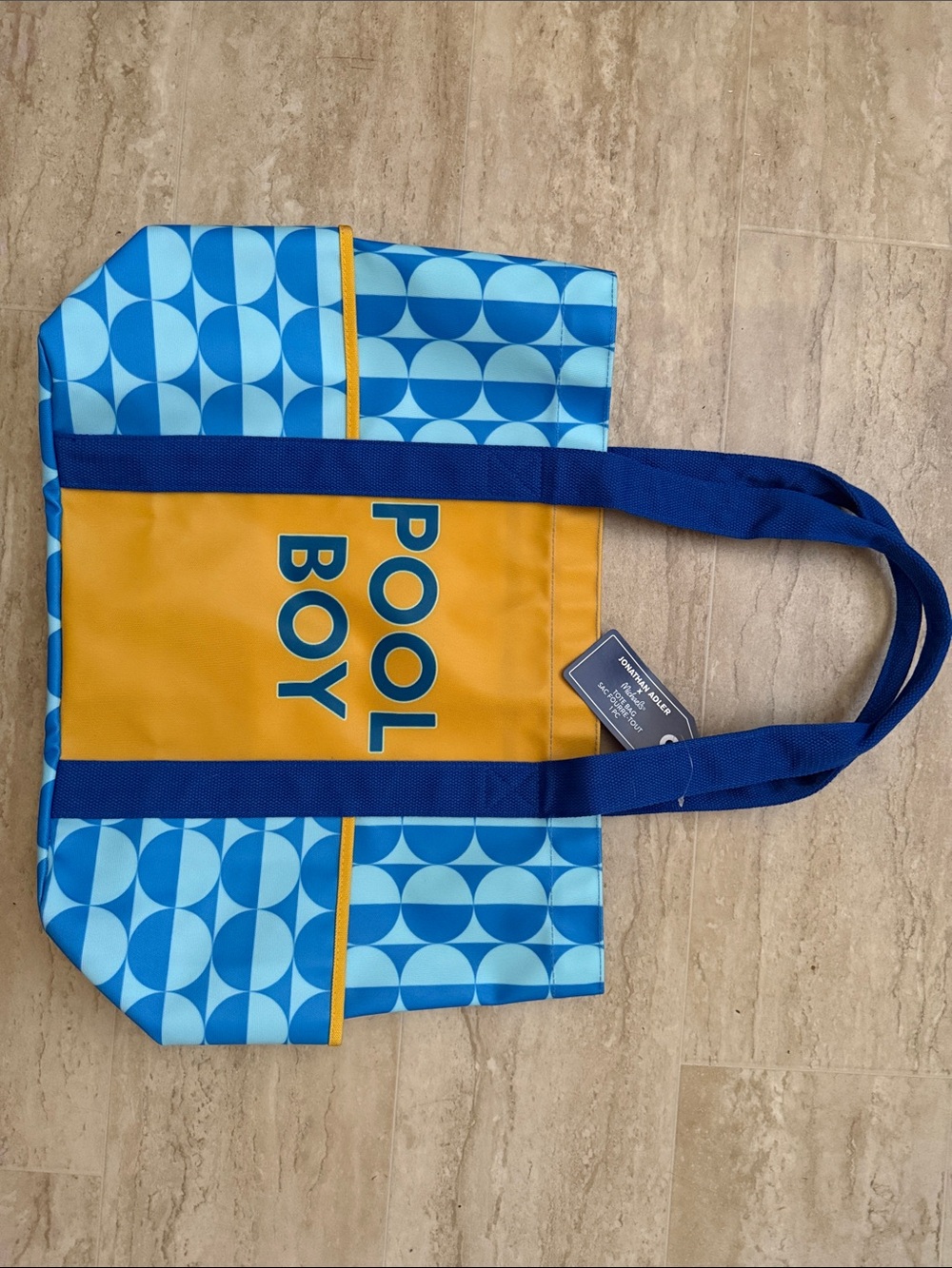 Jonathan Adler Tote - Blue & Yellow 
Pool Boy